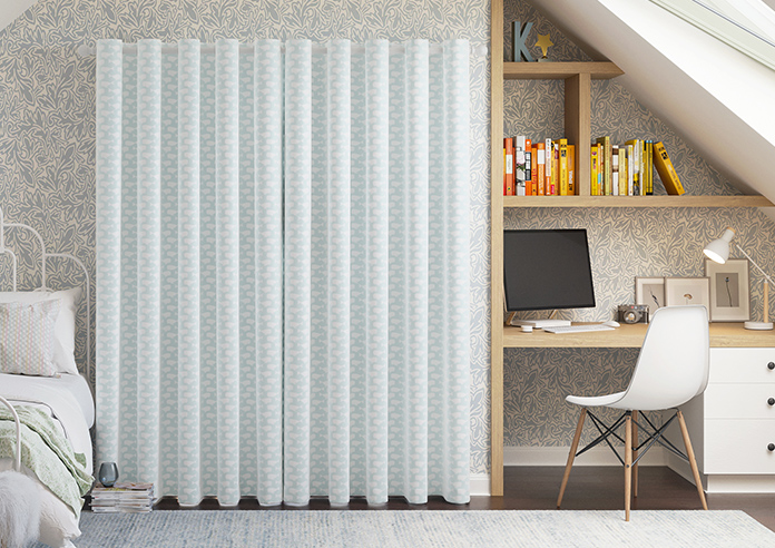 Whaling Around, Aqua - Made to Measure Curtains - Image 7